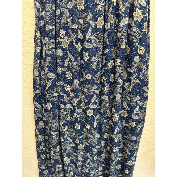 EVEREVE NWT Roan & Ryan Blue Willa Floral Maxi Dress S - Picture 4 of 11